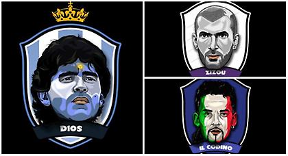 Θρύλοι του ποδοσφαίρου σε εκπληκτικά πόστερ