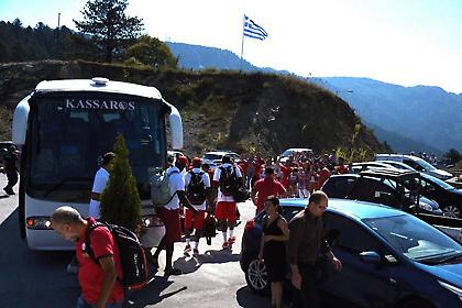 Υποδοχή στο Μέτσοβο για Ολυμπιακό