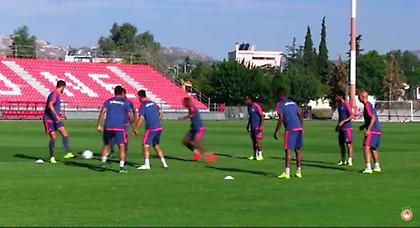 Η τελευταία προπόνηση πριν από την Άρσεναλ (video)