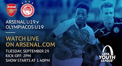 Σε live streaming το Άρσεναλ-Ολυμπιακός