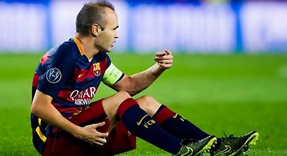 Ζημιά και με Ινιέστα η Μπαρτσελόνα