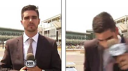 Δημοσιογράφος χτυπήθηκε από αμάξι σε ζωντανή σύνδεση! (video)