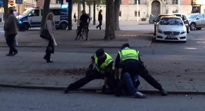 Ξύλο και συλλήψεις στο Μάλμε! (video)