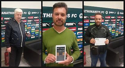 Οι νικητές του 1ου διαγωνισμού της Παναθηναϊκής Συμμαχίας για την σεζόν 15/16