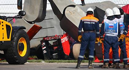 Καρέ-καρέ το σοκαριστικό ατύχημα του Σάινθ (pics)