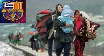 Η Λέσχη Φίλων Μπαρτσελόνα στο πλευρό των προσφύγων