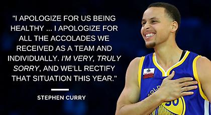 Η «απολογία» του Στεφ Κάρι