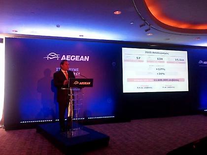 Φουλ ανάπτυξη η Aegean και το 2016 - περισσότεροι προορισμοί