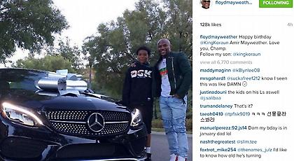 Το «φτωχικό» δώρο του Μεϊγουέδερ στον γιο του (pic)