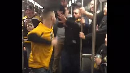 Οπαδοί ίδιας ομάδας πλακώνονται για μια μπίρα (video)