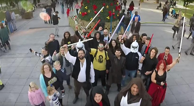 Διαμαρτυρία για το star wars στην Πλατεία Συντάγματος (video)