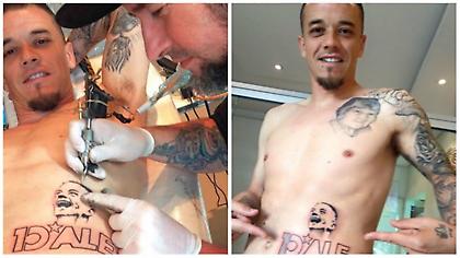 O Ντ’ Αλεσάντρο έκανε τατουάζ τη φάτσα του (pics)