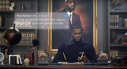 Ο Λεμπρόν… απειλεί με τη νέα του διαφήμιση