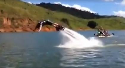 Δεν το’ χει με το flyboard ο Νταβίντ Λουίζ (video)