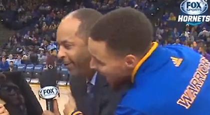 Ο Στεφ Κάρι τρόμαξε τον μπαμπά του on air (video)