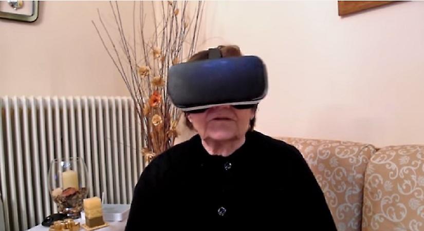 Γιαγιά δοκιμάζει μάσκα εικονικής πραγματικότητας και τρελαίνει τα social media (video)
