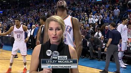 Η πολεμική κραυγή του Ντουράντ που δεν... συγκίνησε τη ρεπόρτερ