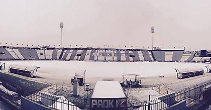 «Ντύθηκε» στα λευκά η Τούμπα (pic)