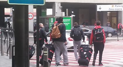 Η άφιξη του Ολυμπιακού στη Μαδρίτη (video & pics)