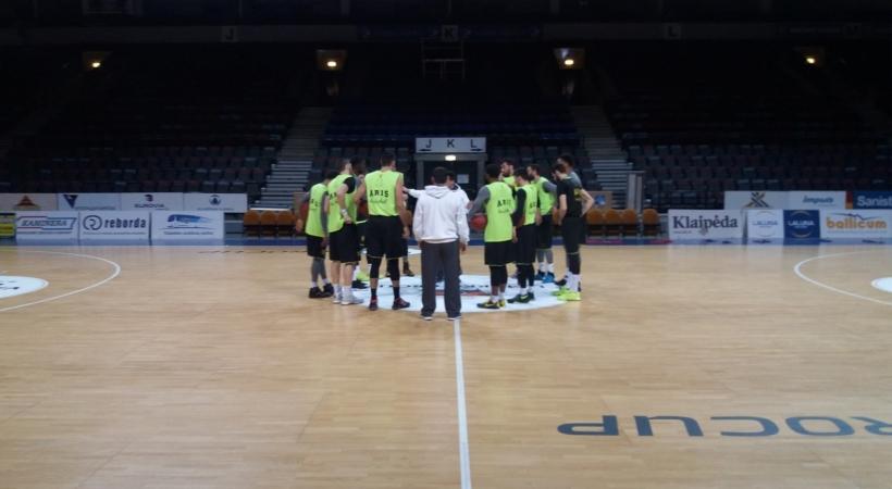 Προπόνηση με Λάσκαρη