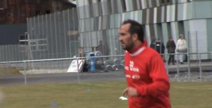 H πρώτη προπόνηση του Γκέκα στη Σιόν (video)