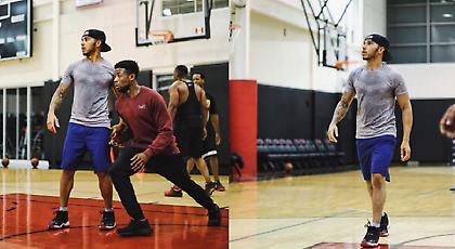 Ο Λιούις Χάμιλτον παίζει μπάσκετ στο... ΝΒΑ (pics)