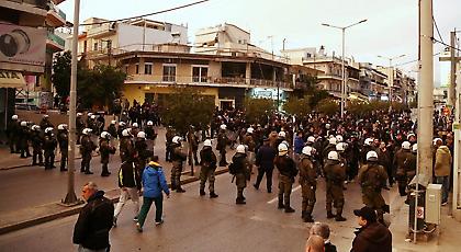 Η πορεία των φίλων του Παναθηναϊκού στο Περιστέρι! (pics)