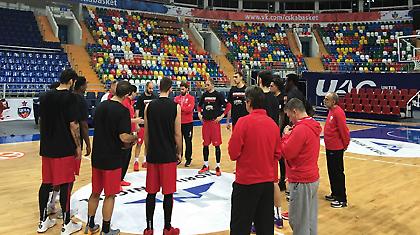 H προπόνηση του Ολυμπιακού στη Μόσχα (pics)