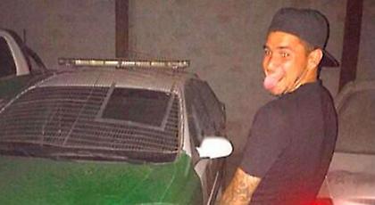 Παίκτης «τύφλα» μεθυσμένος, ούρησε σε περιπολικό (pic)