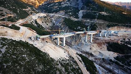 Στο 69% η πρόοδος των έργων στην Ιόνια Οδό (video)