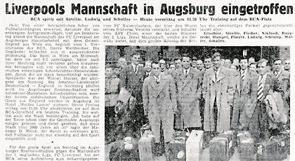 Η Άουγκσμπουργκ θυμήθηκε την «τεσσάρα» από τη Λίβερπουλ πριν 64 χρόνια (pics)