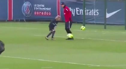 Η «ποδιά» στον Ιμπραΐμοβιτς από το γιο του (video)