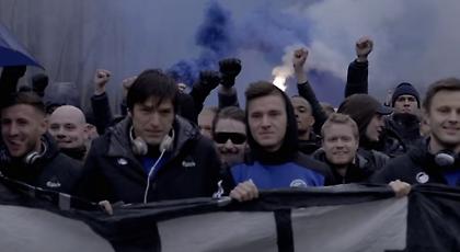 Μοναδικό: Οι παίκτες κατέβηκαν από το πούλμαν για να πάνε στο γήπεδο με τους οπαδούς (video)