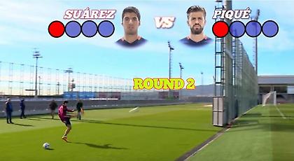 Σουάρες και Πικέ διαγωνίζονται στο… φάλτσο! (video)