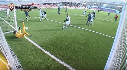 Απίθανη διπλή απόκρουση τερματοφύλακα (video)