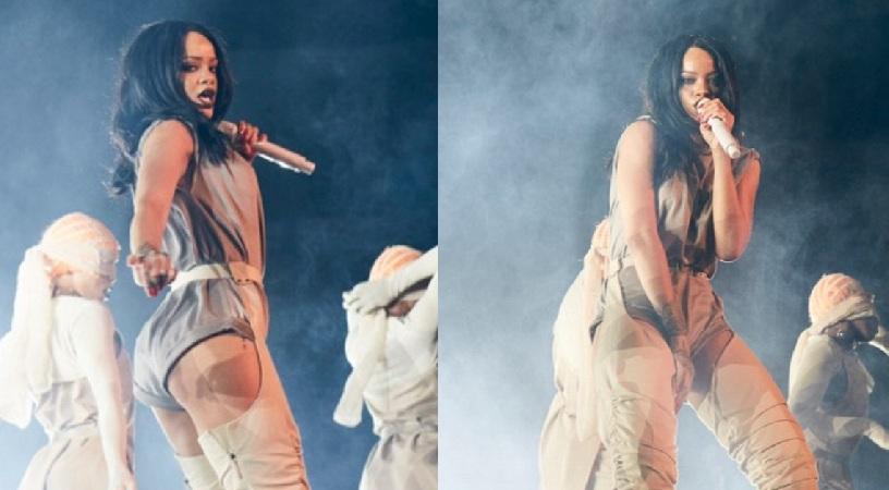 Άκρως αποκαλυπτική η Rihanna στην έναρξη της tour της (pics/video)