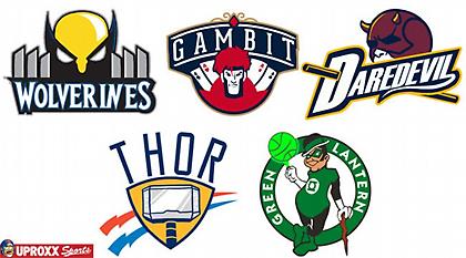 Σούπερ ήρωες στα εμβλήματα του ΝΒΑ