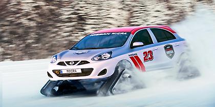 Nissan Micra με… ερπύστριες χιονιού