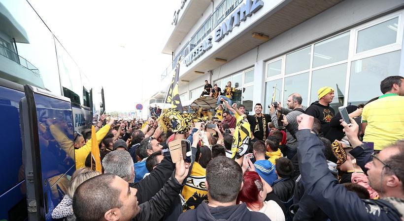 Χαμός για την ΑΕΚ στη Μυτιλήνη! (pics)