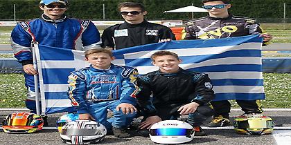 Πέντε Ελληνες στο Ευρωπαϊκό καρτ - μεγάλη διάκριση