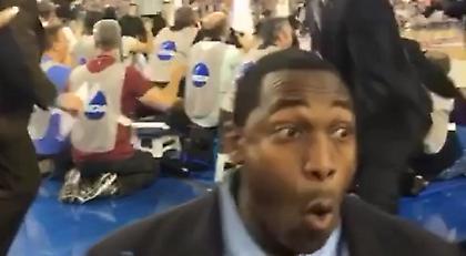 Η φοβερή αντίδραση σεκιουριτά στο buzzer beater του NCAA (video)