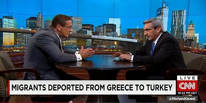 Ο περιφερειάρχης Νοτίου Αιγαίου στο CNN