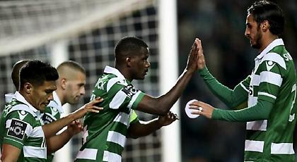 Από κοντά τους «αετούς» η Σπόρτινγκ, γκολ ο Γκαζαριάν (video)