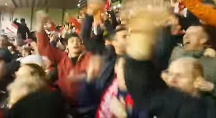 Ο… κακός ΧΑΜΟΣ στο γκολ του Λόβρεν μέσα από το Kop! (video)