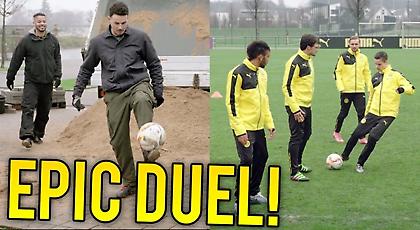 Φοβερή διαφήμιση: Εργάτες αφήνουν… κάγκελο τους παίκτες της Ντόρτμουντ! (video)