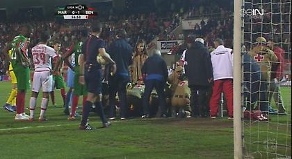 Παίκτης της Μαρίτιμο έφυγε αναίσθητος από το γήπεδο! (pics/video)