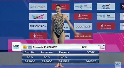 Για λίγο έχασε το μετάλλιο η Πλατανιώτη…