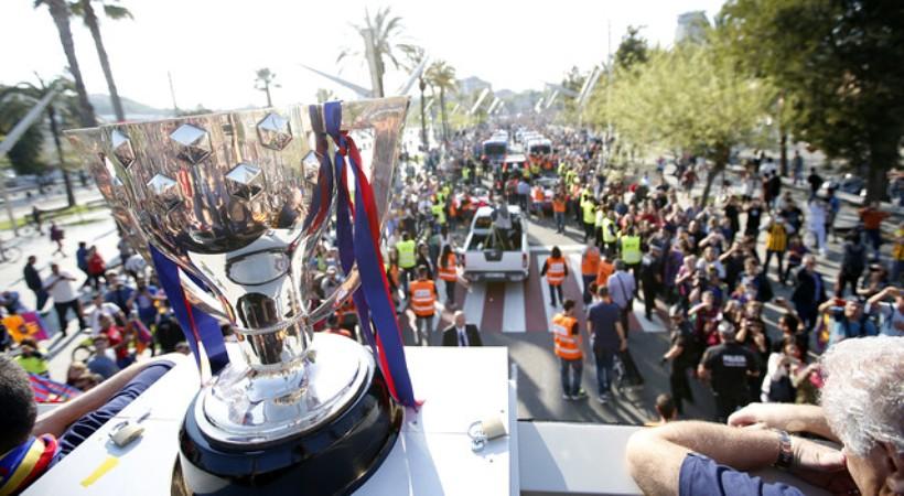 Έτσι το γιόρτασε η Μπαρτσελόνα (pics/video)