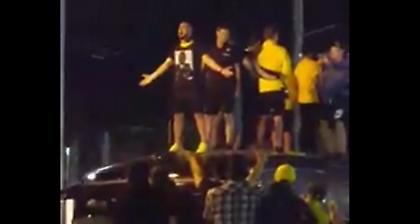 Τρέλα με Αραβίδη και οπαδούς στη Νέα Φιλαδέλφεια (video)