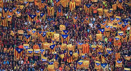 Δικαιώθηκε η Μπαρτσελόνα: Με σημαίες της Καταλονίας οι οπαδοί της στον τελικό